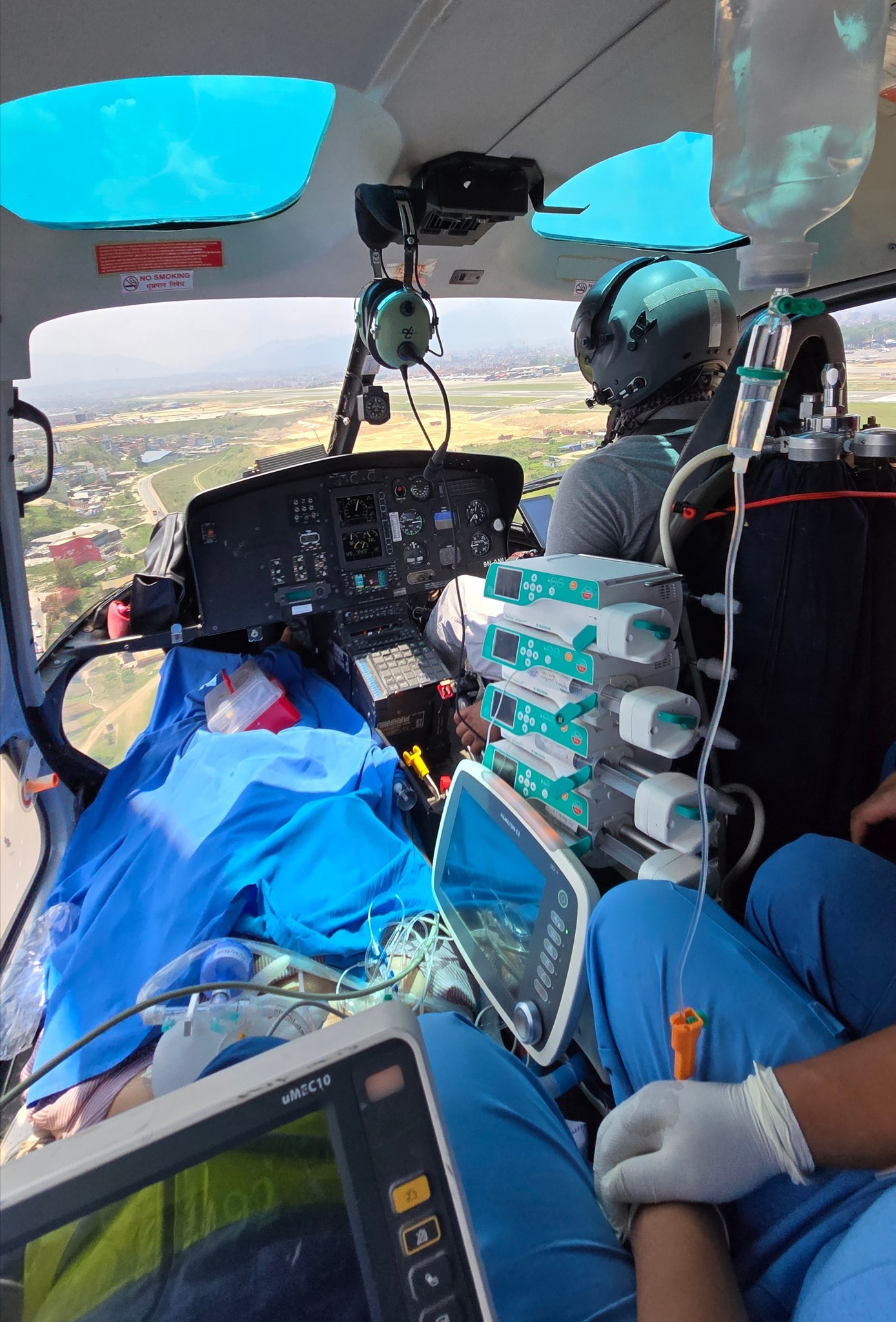 Medical professionals on duty